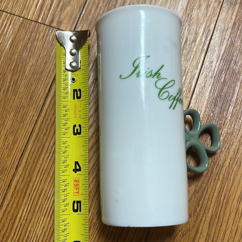 The Toscany Collection Shamrock Irish Coffee Cup Set-4 - Picture 5 of 6